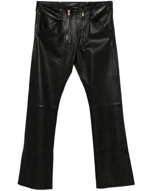 Enfants Riches Deprimes Zip-Detail Leather Trousers - Black