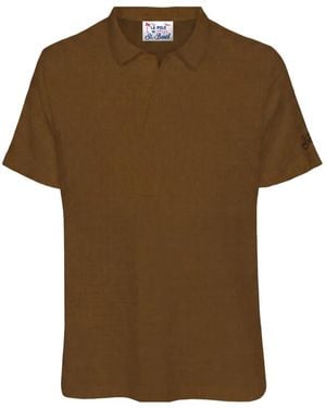 MC2 Saint Barth Fraser Short-Sleeve Polo Shirt - Brown