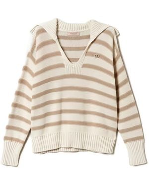 Twinset ストライプ スウェットシャツ - ナチュラル