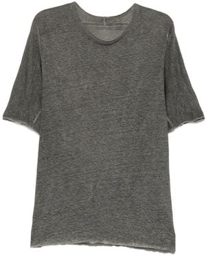 69 by Isaac Sellam Raw-Edge Short-Sleeve T-Shirt - Gray