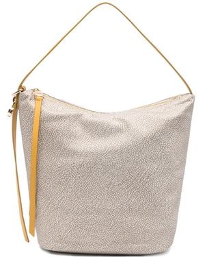 Borbonese Patterned Shoulder Bag - White