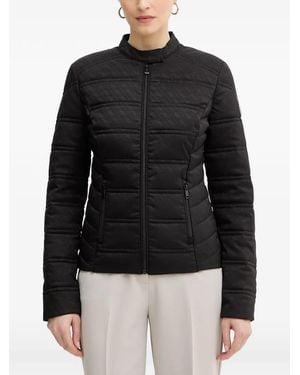 Guess New Vona Zip-Up Quilted Jacket - Black