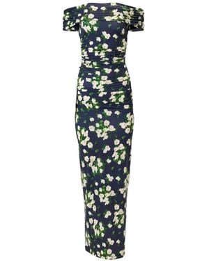 Carolina Herrera Floral-Print Maxi Dress - White