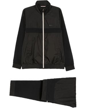 BOSS Paneled Zip-Fastening Tracksuit - Black