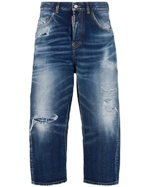 DSquared² Jean Kawaii À Effet Usé - Blue