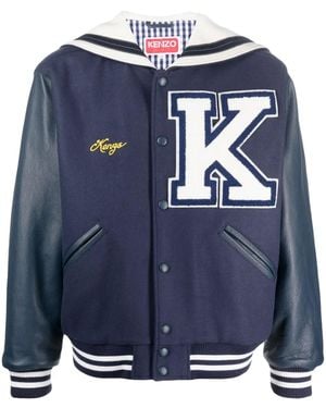 KENZO Sailor Varsity Bomber Jacket Midnight Blue
