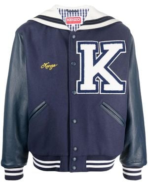 KENZO Sailor Varsity Bomber Jacket Midnight Blue