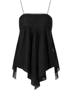 Christopher Esber Anemoni Cami Oberteil mit Falten - Schwarz