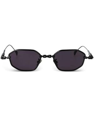 Kuboraum Sonnenbrille Mit Geometrischem Gestell - Weiß