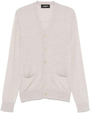 DSquared² バージンウール カーディガン - ホワイト