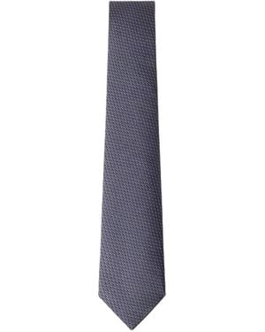 Hackett Dot-Pattern Silk Tie - Blue