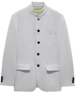 Shanghai Tang Veste À Motif De Chevrons - Gris