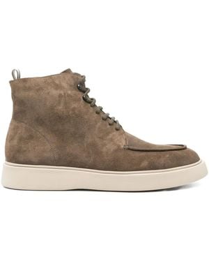 Officine Creative Frame 002 Suede Ankle Boots - Brown