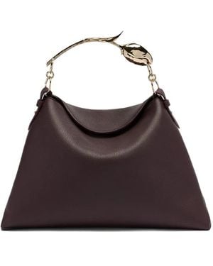 Erdem Large Bloom Bag - Brown