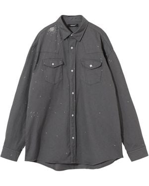 Undercover Cross-Print Shirt - Grey