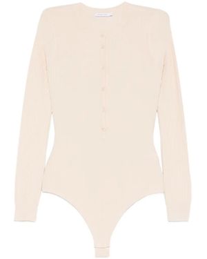 Patrizia Pepe Button-Fastening Bodysuit - White