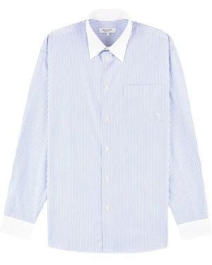 Sporty & Rich Striped Pocket Shirt - White