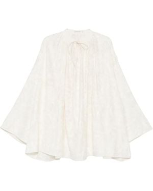 Viktoria Chan Paisley-Embroidered Blouse - White