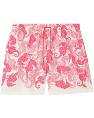 Burberry Seahorses Swim Shorts - Pink
