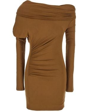 ANDAMANE Zoe Mini Dress - Brown
