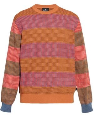 Paul Smith Gestreifter Pullover - Orange