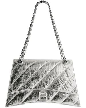 Balenciaga Medium Crush Quilted Shoulder Bag - Metallic