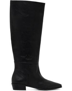 COPENHAGEN Pointed-Toe Knee-High Boots - Black