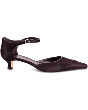 Aeyde 35Mm Tillie Ankle Strap Pumps - Brown