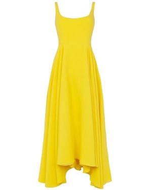 ROKSANDA Awn Pleated Asymmetric Dress - Yellow