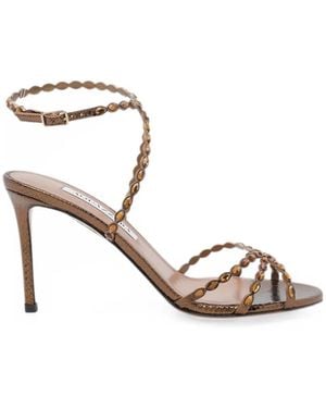 Aquazzura Love Struck 85 Sandals - Metallic