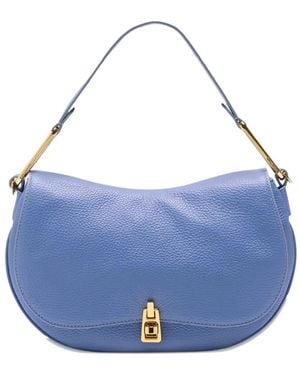 Coccinelle Half-moon clasp shoulder bag - Azul