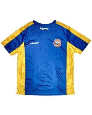 Travis Scott Colombia Number-Print T-Shirt - Blue