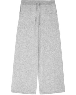 Vera Wang Jordan Wide-Leg Track Trousers - Grey