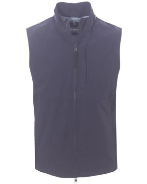 People Of Shibuya Zip-Fastening Gilet - Blue