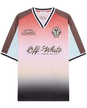 Off-White c/o Virgil Abloh Soccer T-Shirt - Pink