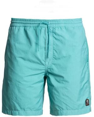 Parajumpers Logo-Patch Swim Shorts - Blue