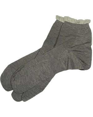 Antipast Ruffled Socks - Grey