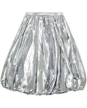 COMME DES GARÇON BLACK Metallic-Effect Puffball Skirt - Grey