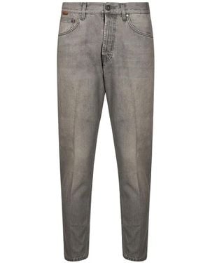 Lardini Washed Slim-Fit Jeans - Grey