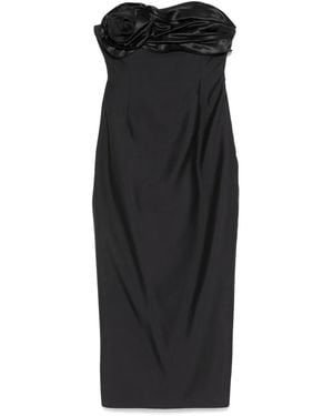 Magda Butrym Gerafftes Minikleid - Schwarz