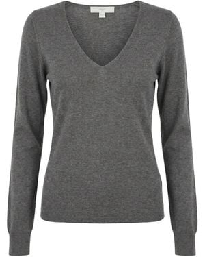 Malo Pull À Col V - Gray