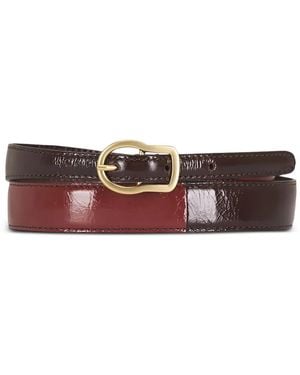 Dorothee Schumacher Colour-Block Leather Belt - White
