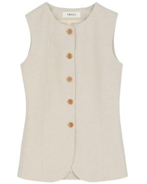 Skall Studio Chaleco De Vestir Clementine - Blanco
