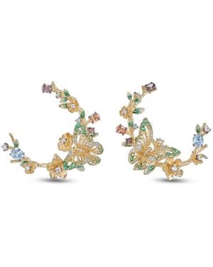 Anabela Chan 18Kt Orchard Garland Gemstones Earrings - Metallic