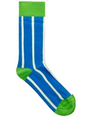 Stine Goya Lelu Stripe-Detail Socks - Blue