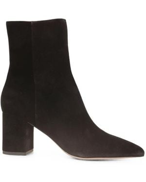 Paris Texas Anja 70 Suede Ankle Boots - Black