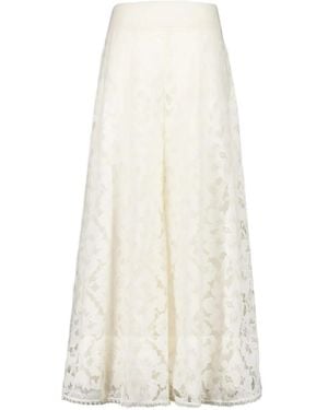 Zimmermann Lace-Culotte Pants - White