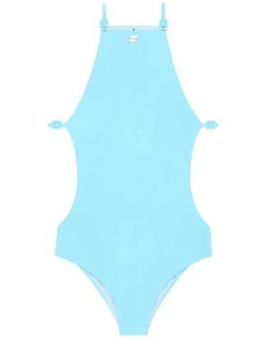 Courreges Badeanzug Mit Cut-Out - Blau