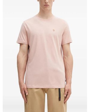 Fjallraven Logo-Embroidered T-Shirt - Pink
