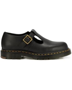 Dr. Martens X Comme Des Garçons Polley T-Bar Shoes - Black
